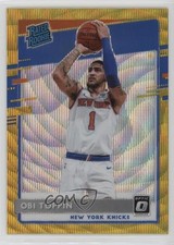 2020-21 Panini Donruss Optic Rated Rookie Gold Wave Prizm Obi Toppin #158 0s5s
