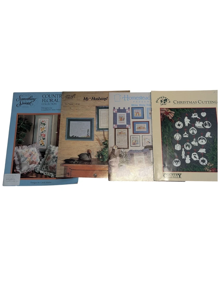 Lot of 12 Cross Stitch Instructions Booklets Vintage Patterns Christmas Easter  - Image 2 of 4