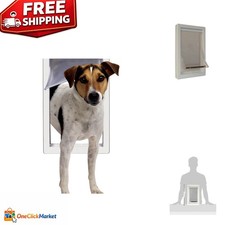 Impact-Resistant Medium Pet Door - Telescoping Frame for Easy Installation