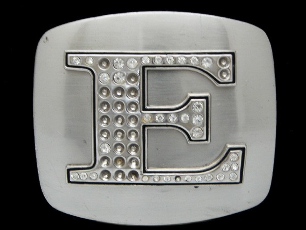PG19130 REALLY COOL INITIAL **E** NOVELTY SILVERT… - image 1