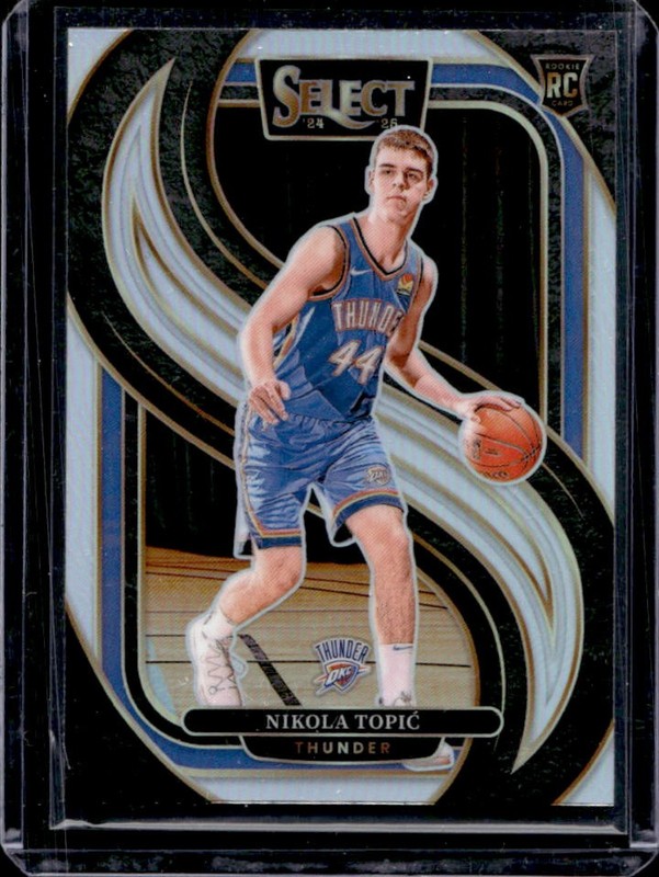 2024-25 Panini Select Nikola Topic Premier RC Silver Prizm Rookie #171 Thunder