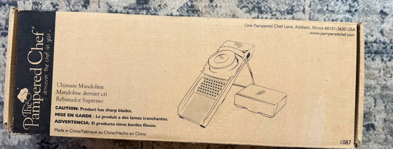 THE PAMPERED CHEF ULTIMATE SLICE AND GRATE MANDOLINE FOOD SLICER #1087 NEW
Opens in a new window or 