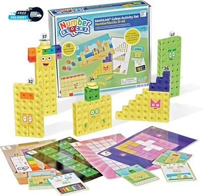 31 40 Mathlink Cubes Activity Set Learn Numbers & Early Math Skills