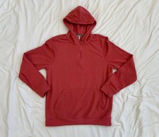Avalanche women s size large pink 1/4 zip pullover hooded sweatshirt