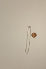 2.2x1.5mm flat cable chain sterling silver 18 inch stamped 925
