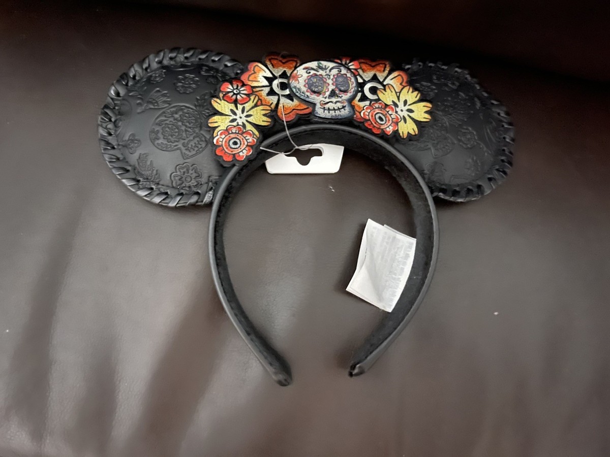 Disney Parks Pixar Coco Floral Sugar Skull Minnie Mouse Ears  display picture 3