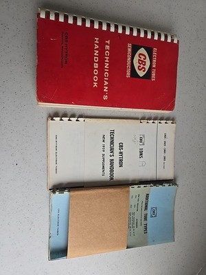 CBS Electron Tubes And Semiconductors Technician s Handbook, 1957 First Edition