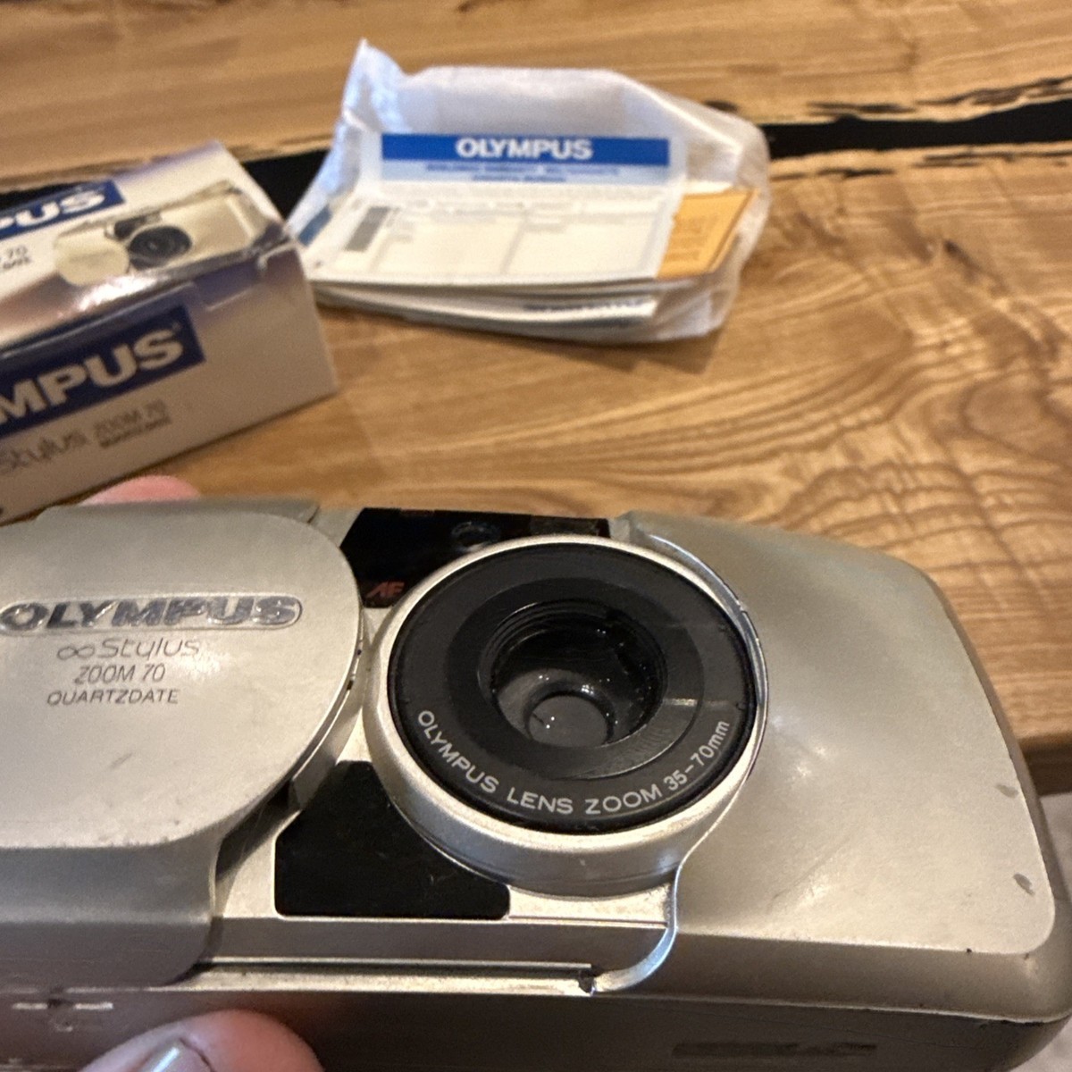 Olympus Infinity Stylus Zoom 140 Quartz Date 35mm Film Camera Zoom