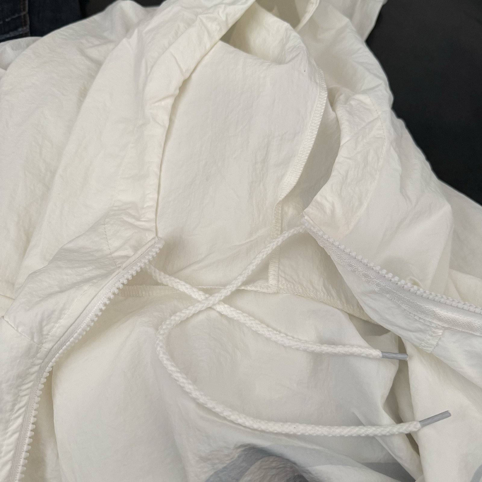Yeezy Windbreaker Jacket White Full Zip thumbnail 14