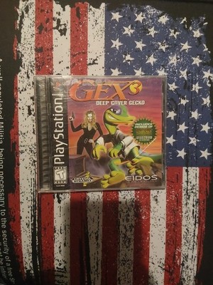 Gex 3-Deep Cover Gecko - Sony PlayStation 1 Cib W/Registration Card 