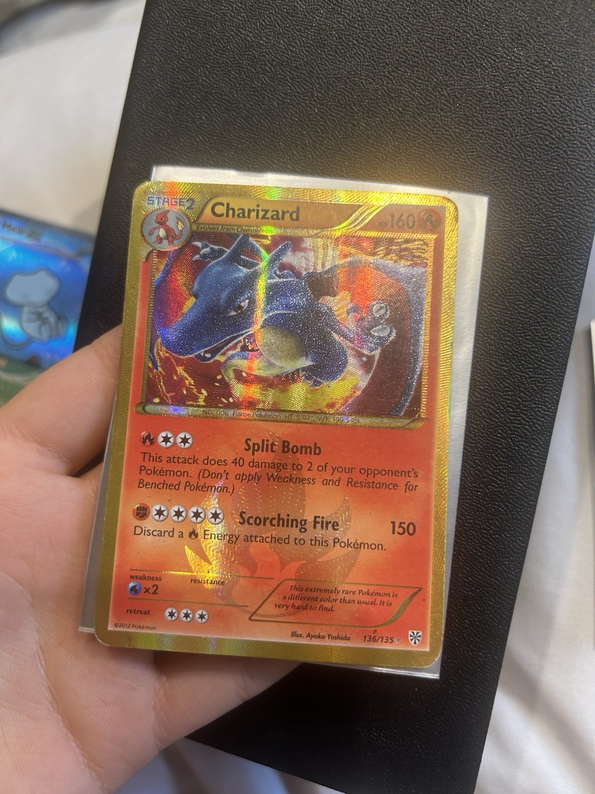 Pokemon Charizard 136/135 Plasma Storm Secret Rare Holo 160HP English 2012