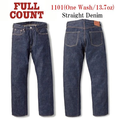 FULLCOUNT Full Count Straight Denim Pants (1101W 13.7oz) (Denim Jeans Indigo Vin