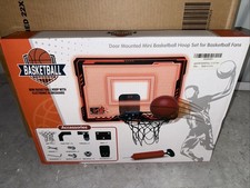 New Indoor Mini Basketball Hoop with Electronic LED Scoreboard Pump 11  X 15  