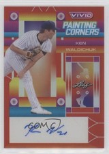 2022 Leaf Vivid Painting Corners Red 10/35 Ken Waldichuk #PC-KW1 Auto 5m1