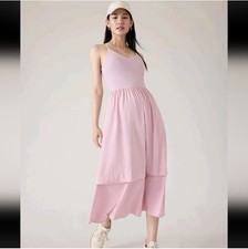Athleta Elation V-Neck Hybrid Pink Dress Size XL