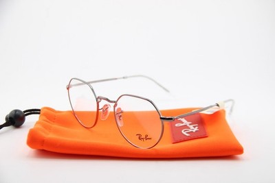 NEW RAY-BAN RB 6465 JACK 2502 GUNMETAL CLEAR AUTHENTIC EYEGLASSES 49-20