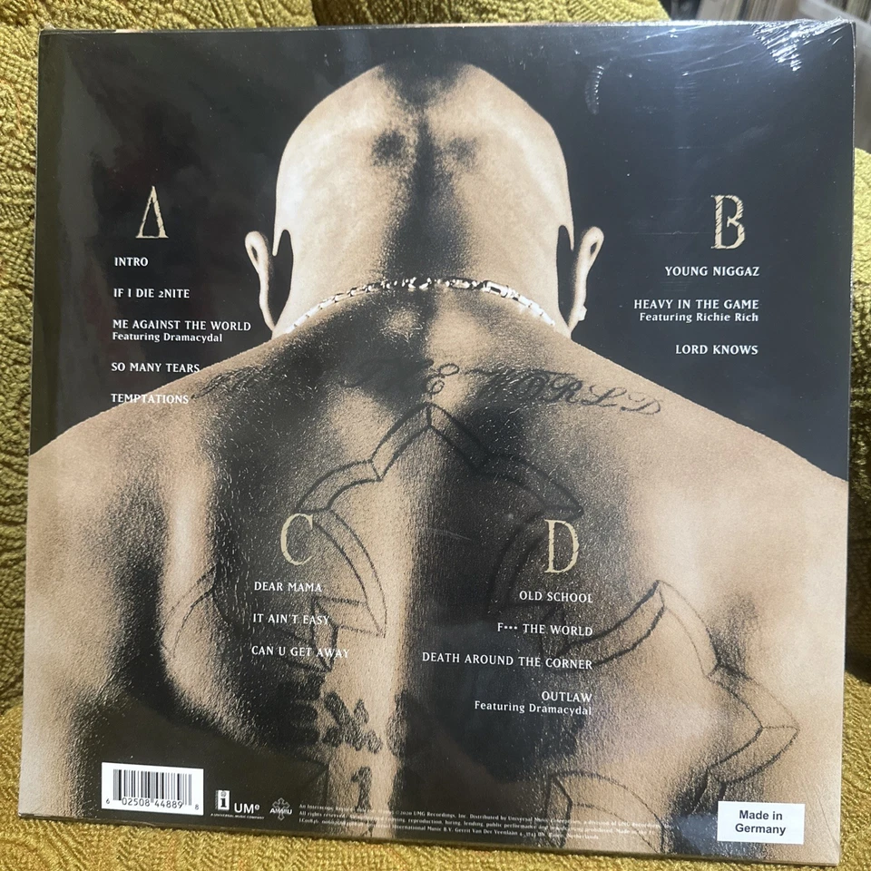 2PAC - ME AGAINST THE WORLD (1995 2 X LP) NEW, MINT & SEALED 180g 25TH 2020 - Image 4 of 4