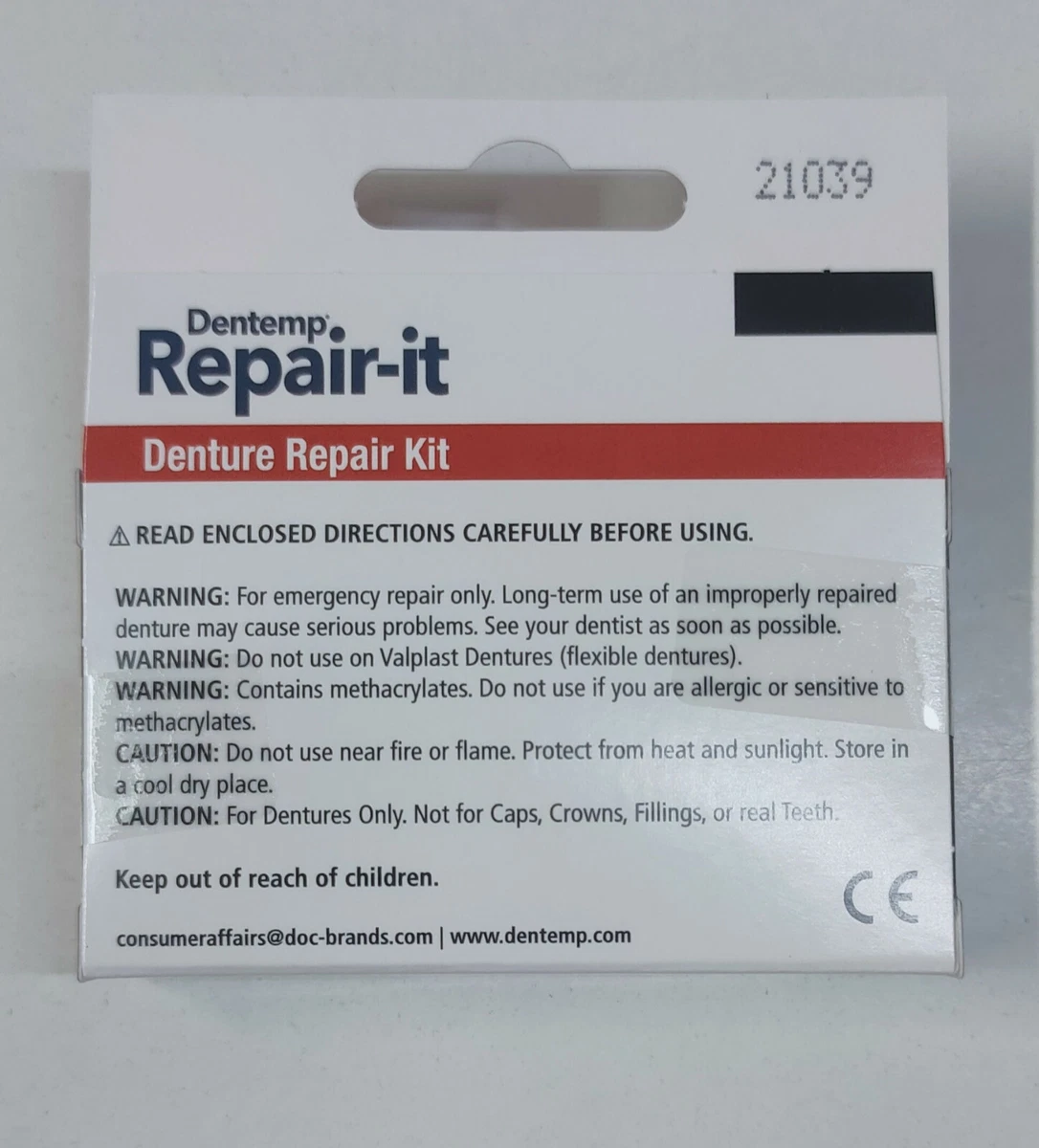 Dentemp DOC Emergency Denture Repair Kit CLINICAL, 46 OFF