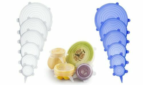 SET DA 12 COPERCHI IN SILICONE ESTENSIBILI DI DIVERSE DIMENSIONI MICROONDE FRIGO - Foto 6 di 9