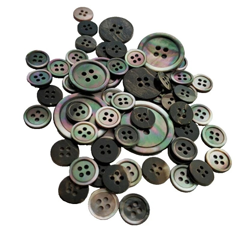 Manualidades botones de costura de madre perla