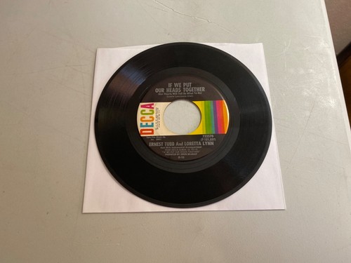 ERNEST TUBB AND LORETTA LYNN - IF WE PUT OUR HEADS TOGETHER 7" VINYL 45 RPM