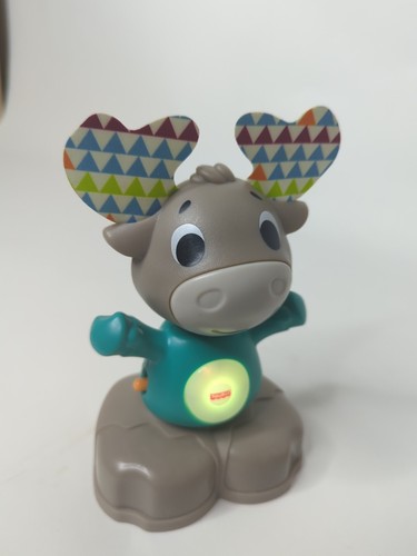 Fisher Price Linkimals Moose Talking Musical Interactive Lights Sounds Toy Works