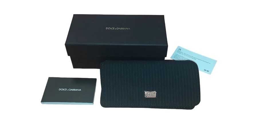 Dolce & Gabbana Scatola e Custodia a Righe per Occhiali Originali - Imagen 2 de 4
