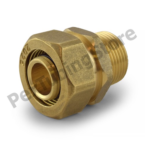 3/4" PEX-AL-PEX Compression x Male Threaded Brass Adapter Fitting