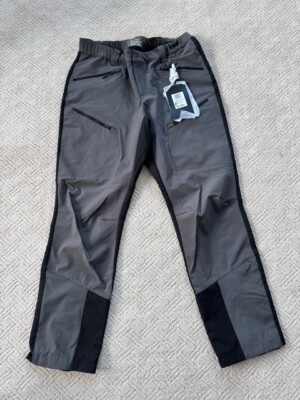 KILLTEC MEN KOW 31 WINTER SKI HIKING PANTS WATERPROOF BREATHABLE GREY BLACK - XL
