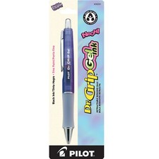 Pilot Dr. Grip Gel Ink RT Rollingball Pen, Fine, Neon Purple Barrel, Pack of 2