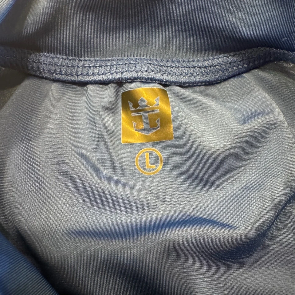 Camisa de natación Royal Caribbean juvenil manga corta azul unisex talla grande Foto 3 de 4