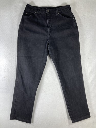VINTAGE Lands' End Black Stretch Jeans 