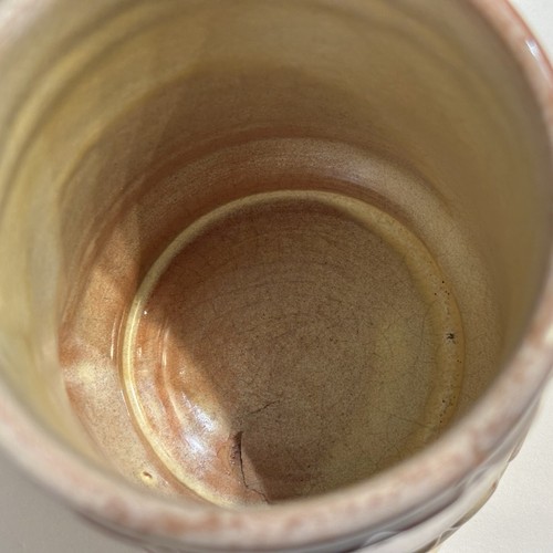 Vintage Frankoma Pottery C10 Mayan Aztec Desert Gold Coffee Mug 4” - Picture 7 of 10