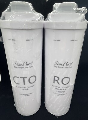 SimPure Replacement Water Filter Cartridge RO & CTO **NEW SEALED**