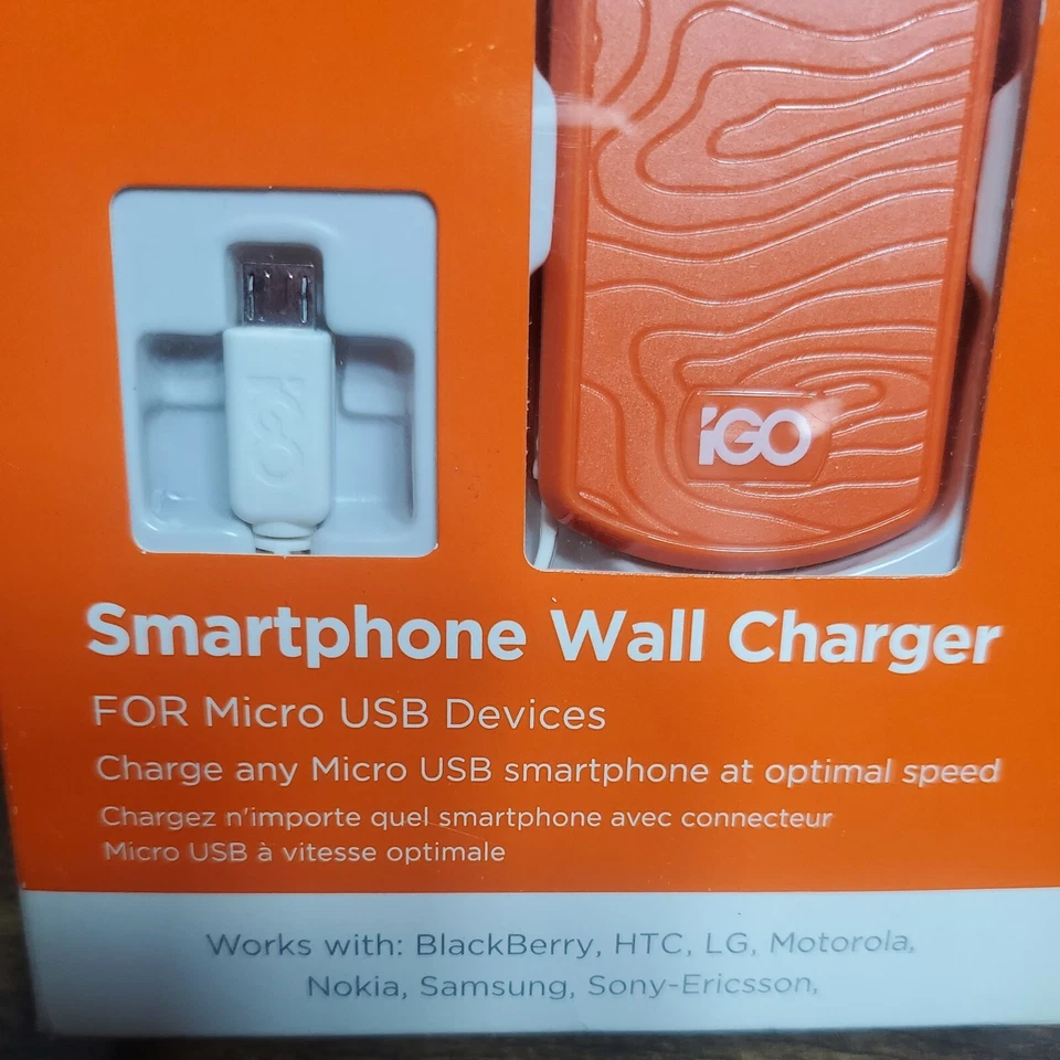 iGo Smartphone Wall Charger New And Never Used orange  - Image 2 of 4