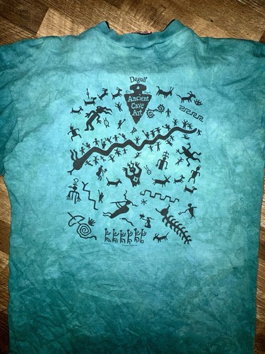 Vintage Dagoli Anasazi Gecko Eidechse Y2K Native Art Raglanärmel Größe L TieDie - Bild 7 von 9