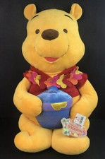 Disney Store Tiki Kingdom Hawaiian Winnie The Pooh Bear Plush 22  New