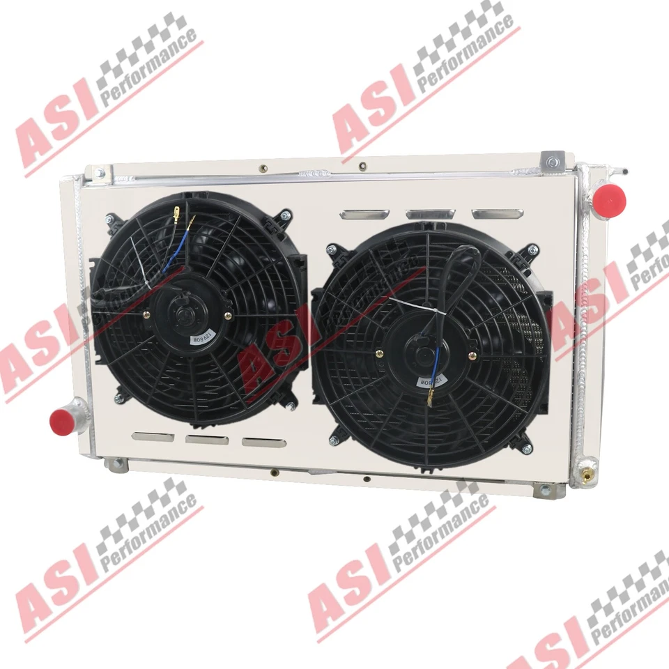 3 Row Radiator&Fan Shroud Fit 1992-2000 95 Subaru Impreza WRX STI RS GC8 Manual - Image 3 of 4