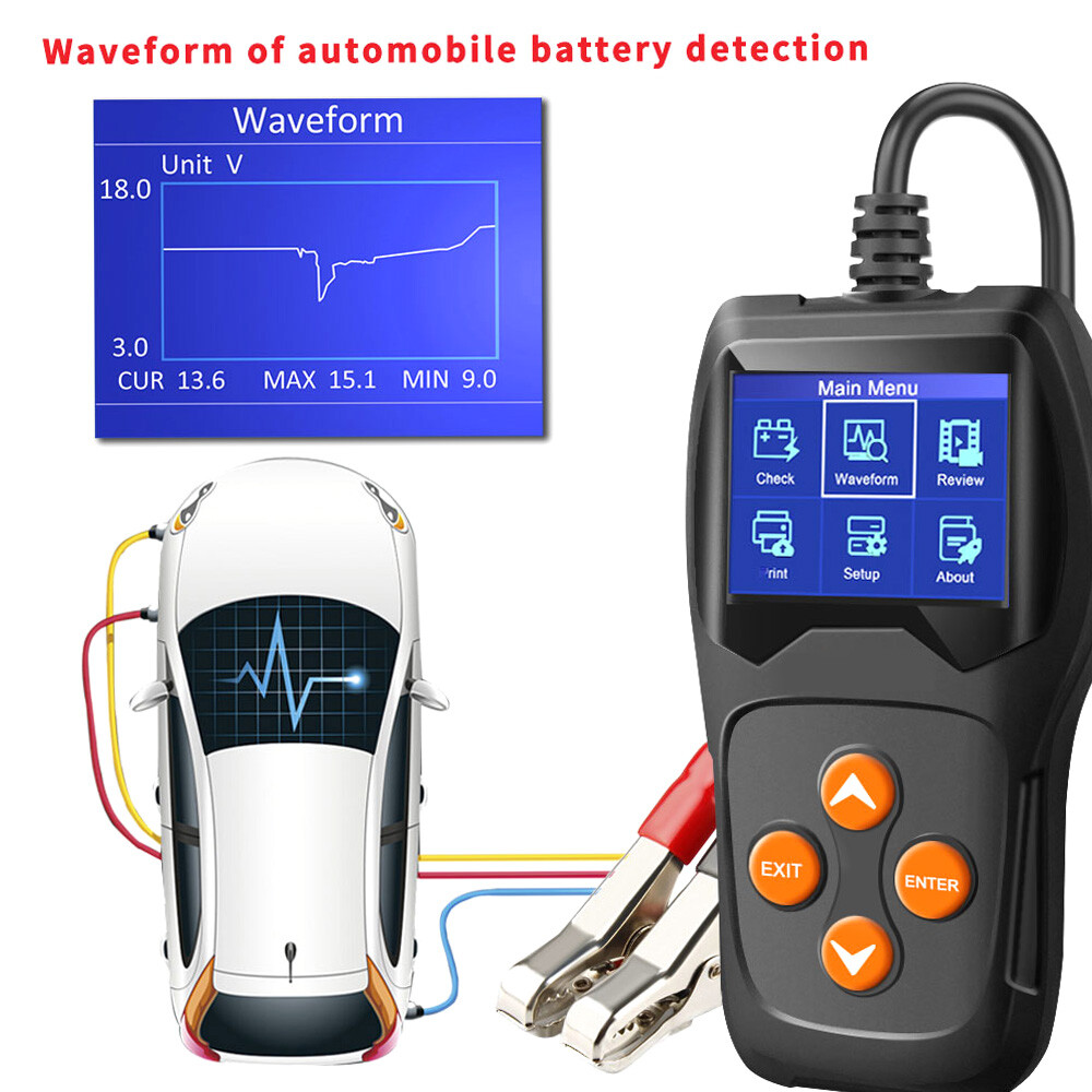 KONNWEI KW600 12V Car Battery Load Tester 100 to 2000CCA Auto Battery