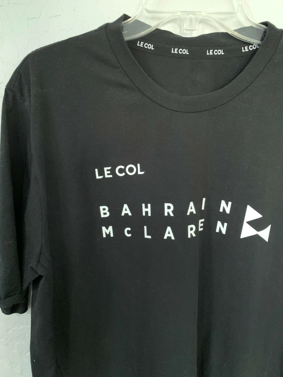 Le Col Bahrain McLaren 2020 Black Short Sleeve T Shirt XXL Cycling