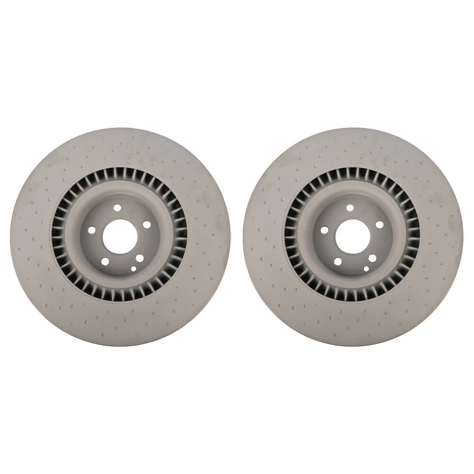 Front Brake Rotors Fit For Mercedes Benz S63 S65 Cl63 Cl65 Amg - Image 4 of 4