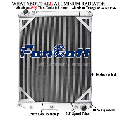 3 Rows Aluminum Radiator For 2008-2014 Volvo Mack Vision Truck VNL VAH VNM VHD.