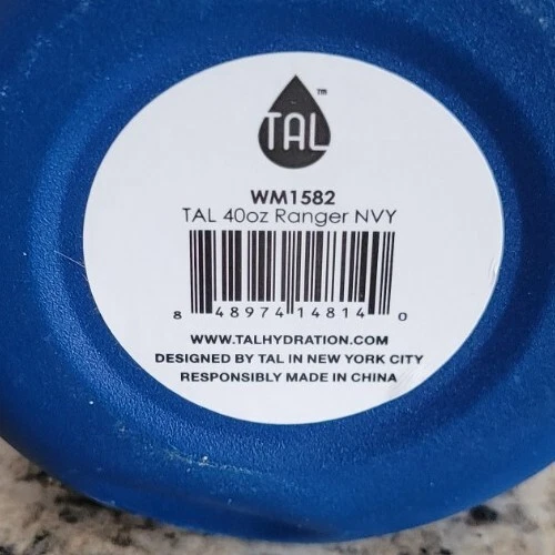TAL Stainless Steel Ranger Water Bottle 40 fl oz, Navy