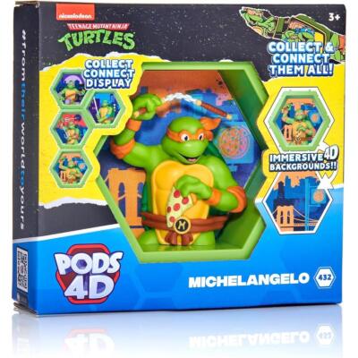 WOW Zeug! Pods 4D anschließbare Sammlung - TMNT - Michelangelo