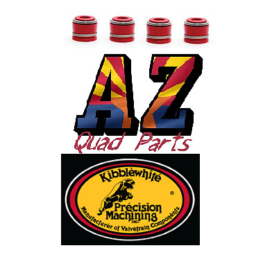 05 06 Suzuki RMZ450 RMZ 450 Kibblewhite Red Viton Valve Stem Seals Set of 4 Four