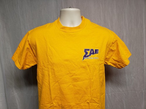 Purdue University EAE Indiana Beta Adult Medium Yellow TShirt - Picture 3 of 11