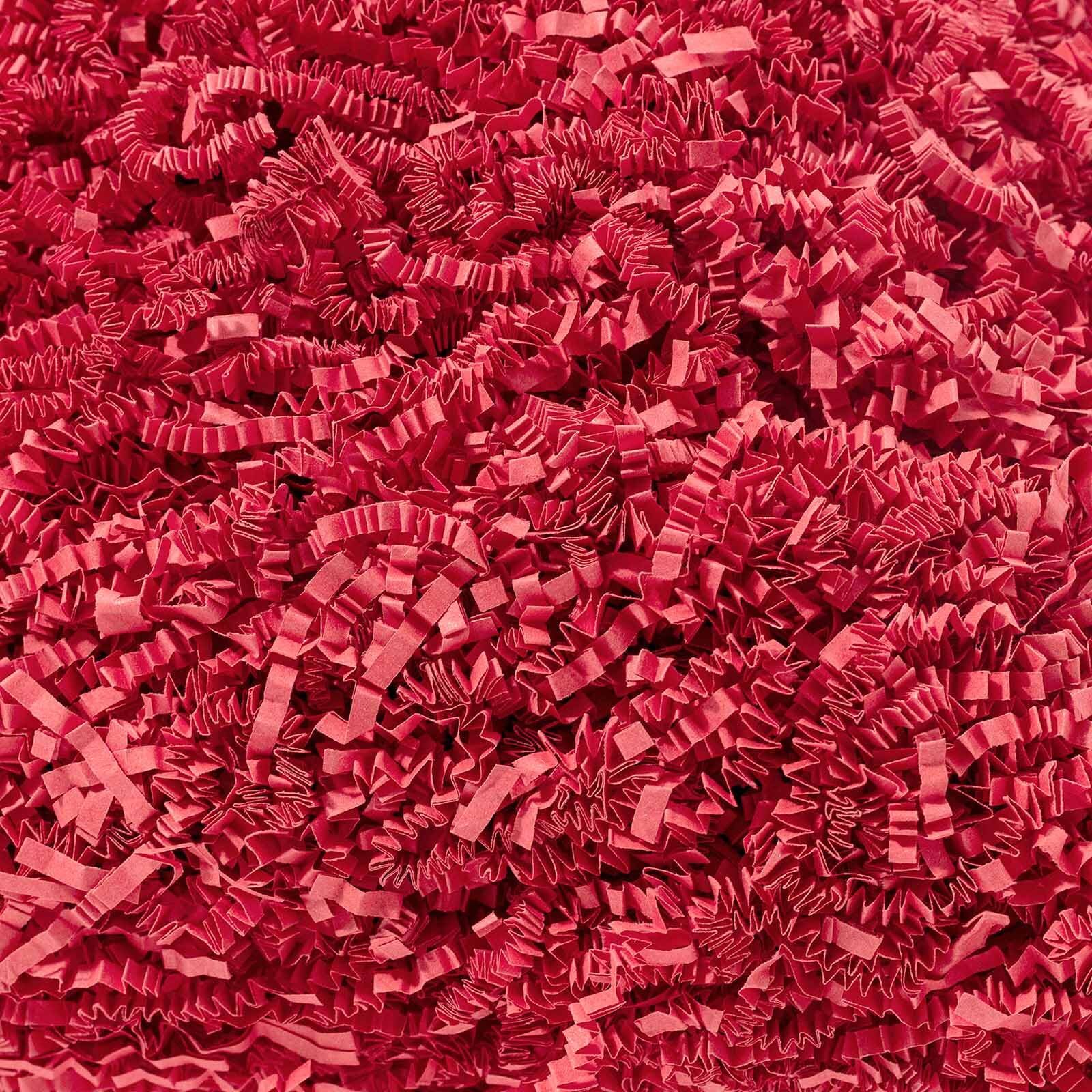 2 LB Crinkle Cut Paper Shred Red Crinkle Paper Shredded Paper for Gift Basket...-image