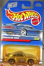 1998 Hot Wheels Mainline/Collector #1030 PORSCHE 959 Gray w/5Dot Sp Varia  China