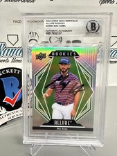 MAX HOMA 2024 SIGNED AUTOGRAPHED UD PORTFOLIO ALLURE GOLF ON CARD BECKETT BGS