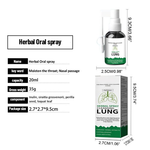 Herbal spray Cleans Lung Organic Herbal Throat Oral spray Relieves Throat AU - Picture 9 of 10
